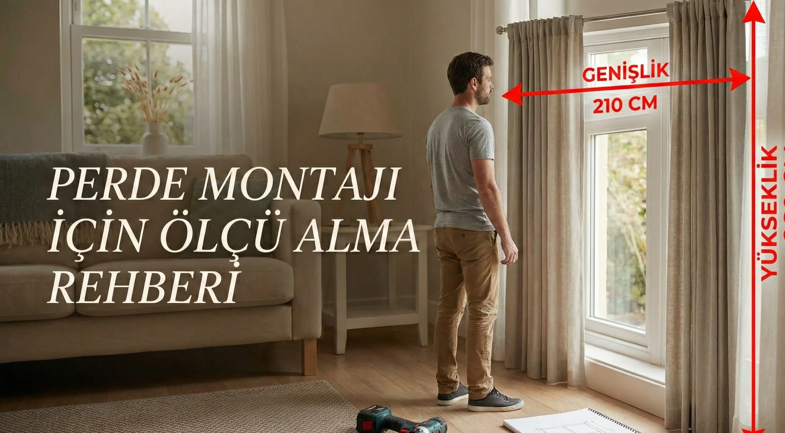 Kusursuz Bir Görünüm İçin Altın Kurallar: Perde Ölçüsü Nasıl Alınır? - Perde Dekorasyon Fikirleri