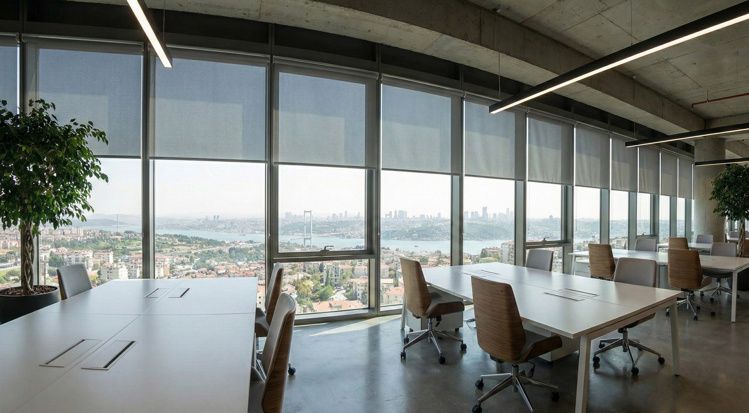 Istanbul Ofis Projesi - Şişli Perde Uygulamasi - Ev Dekorasyonu